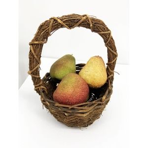 Vintage Small Brown Hand Made Basket 11" x 8" x 7.5"